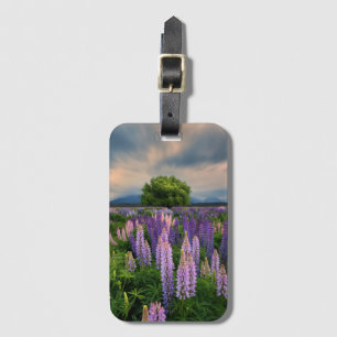 Lupin Field in New Zealand Luggage Tag