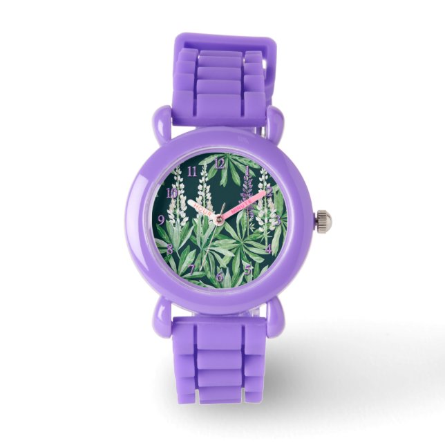 Lupin flower  watch (Front)