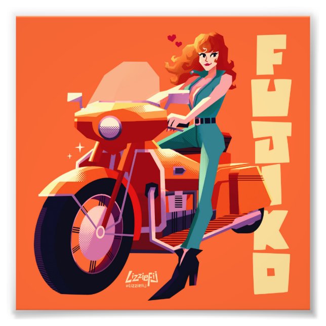 Lupin III the third Fujiko small art print (Front)