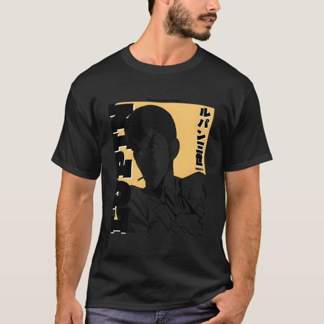 Lupin The 3Rd Yellow Background Edit T-Shirt (Front)