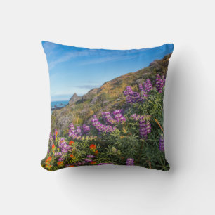 Lupine And Paintbrush Wildflowers Cushion