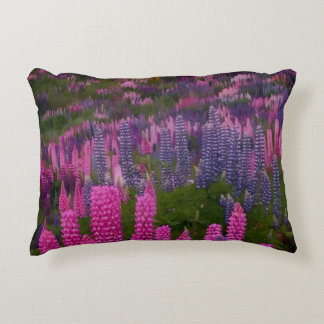 Lupine Flower Field Nature Aesthetic Print Decorative Cushion