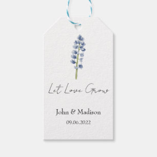 Lupine Let love grow wedding seed Gift Tags