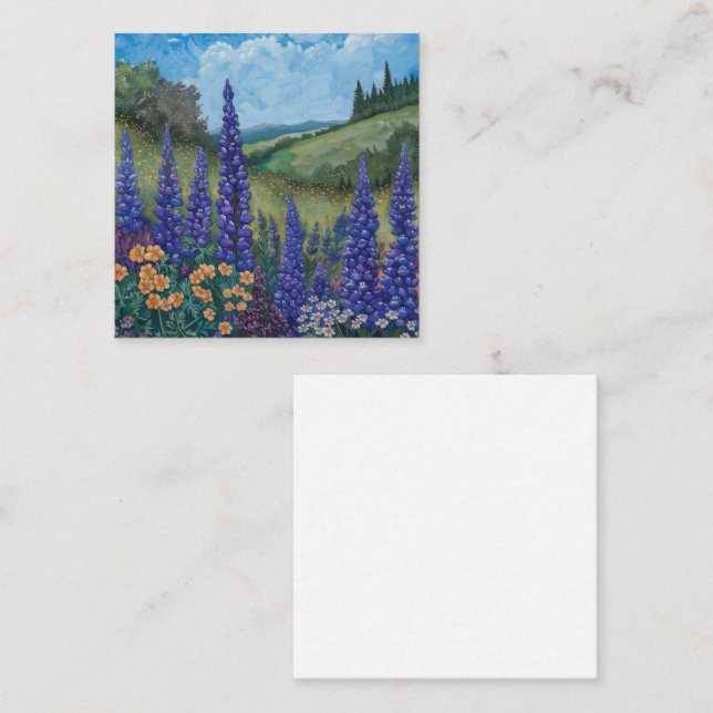 Lupine Meadow of Lavender Card (Front/Back)