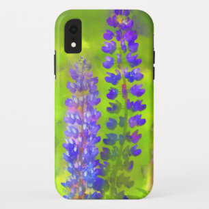 Lupine Painting - Original Flower Art iPhone XR Case