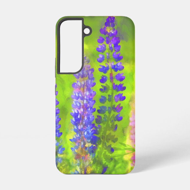 Lupine Painting - Original Flower Art Samsung Galaxy S22 Case (Back)