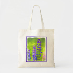 Lupine Painting - Original Flower Art Tote Bag