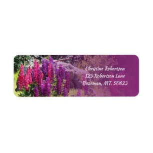 Lupine Return Address Label