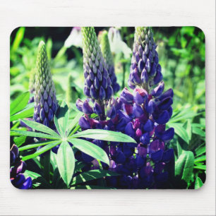 Lupine Trio Flower Mouse Mat