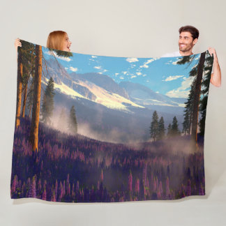 Lupine Vale Fleece Blanket
