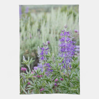 Lupine Wildflowers Tea Towel