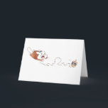 Lupin's Dreidel Greeting Card<br><div class="desc">The dreidel doesn't stand a chance</div>