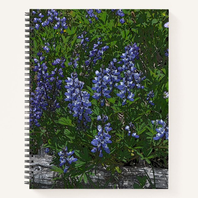 Lupins Gel Mouse Pad Notebook (Front)