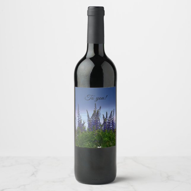 Lupins    wine label (Front)