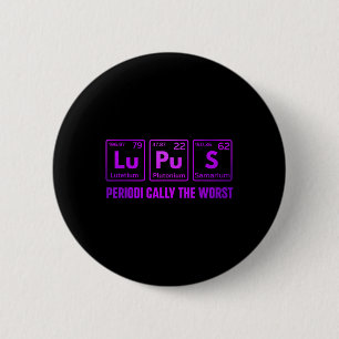 Lupus Awareness 2025 Women Men Mum Elements Period 6 Cm Round Badge