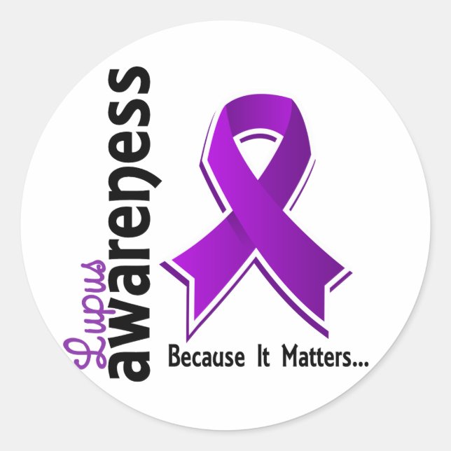 Lupus Awareness 5 Classic Round Sticker (Front)