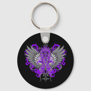 Lupus Awareness Cool Wings Key Ring