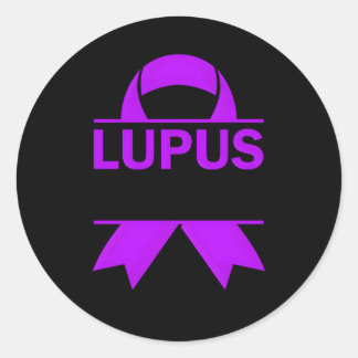 Lupus Awareness Lupus Warrior Lupus Ninja Classic Round Sticker