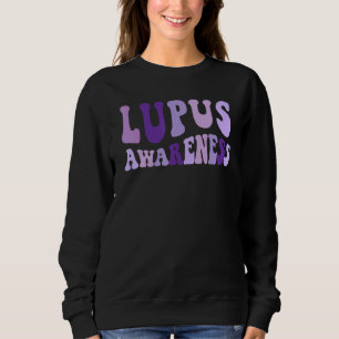 Lupus Awareness Lupus Warrior Purple Ribbon 2 Sweatshirt
