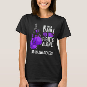 Lupus Awareness Month Gloves Purple Ribbon T-Shirt