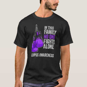 Lupus Awareness Month Gloves Purple Ribbon T-Shirt