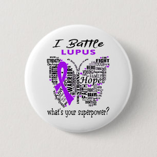 Lupus Awareness Month Ribbon Gifts 6 Cm Round Badge