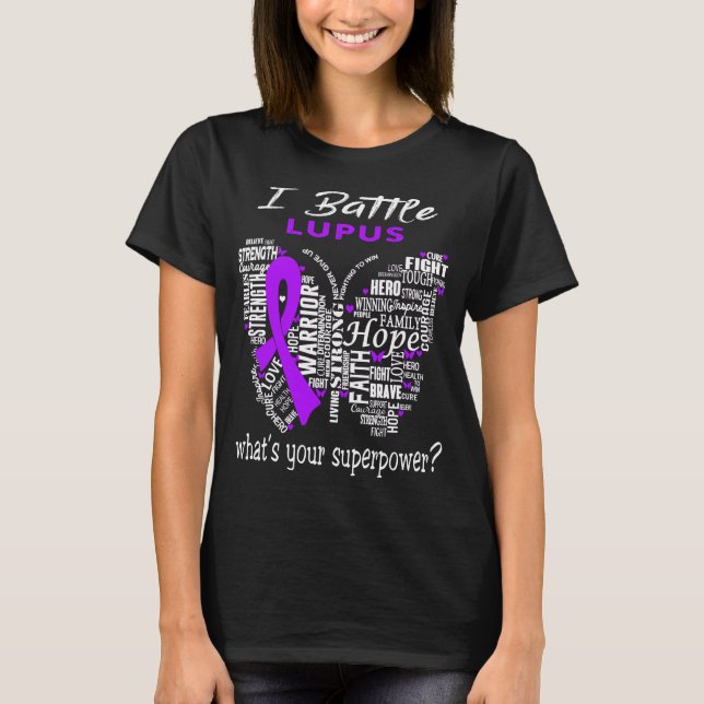 Lupus Awareness Month Ribbon Gifts T-Shirt (Front)