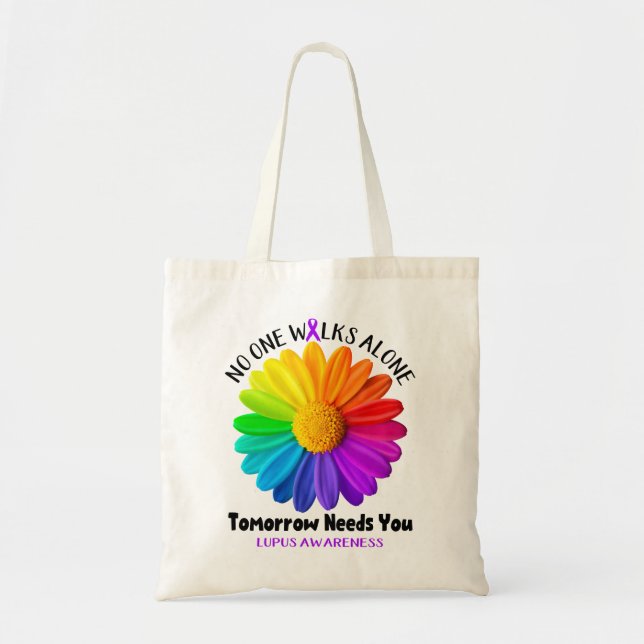 Lupus Awareness Month Ribbon Gifts Tote Bag (Front)