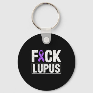 Lupus awareness month sle warrior fighter purple key ring