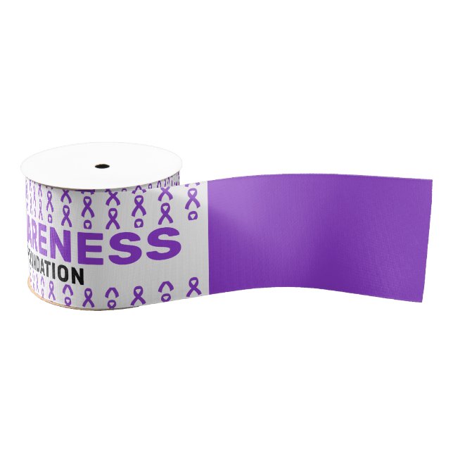 Lupus Awareness Pattern Ribbon Grosgrain Ribbon (Spool)