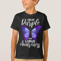 Lupus Awareness Purple Butterfly Motivational