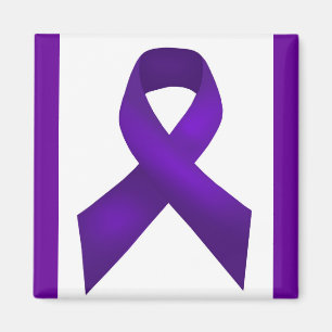 Lupus Awareness Purple Ribbon Magnet