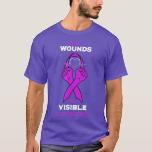Lupus Awareness Purple Ribbon SLE Butterfly Cure G T-Shirt