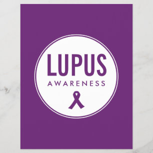 Lupus Awareness Ribbon Purple Flyer