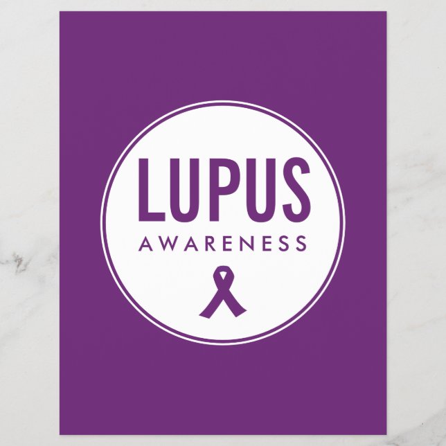 Lupus Awareness Ribbon Purple Flyer (Front)