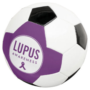 Lupus Awareness Ribbon Purple Football