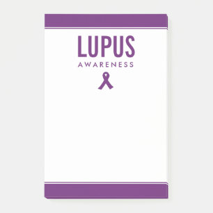 Lupus Awareness Ribbon Purple Post-it Notes