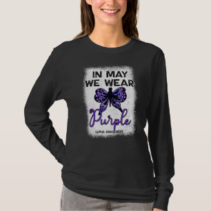 Lupus Awareness Spoonie In May We Wear Purple Butt T-Shirt