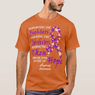 Lupus Awareness Supporting The Fighters Butterfly T-Shirt