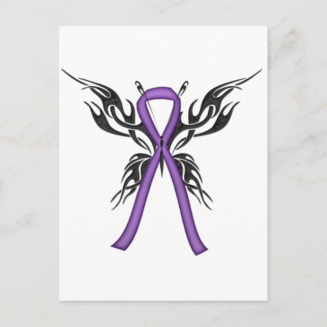 Lupus Awareness - Tribal Butterfly Postcard (Front)