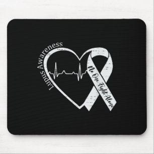 Lupus Awareness Warrior Purple Ribbon Autoimmune D Mouse Mat