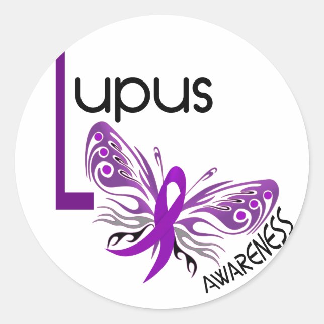 Lupus BUTTERFLY 3.1 Classic Round Sticker (Front)