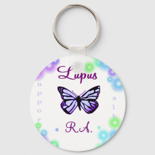 Lupus butterfly keychain
