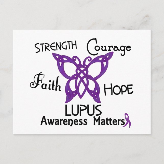 Lupus Celtic Butterfly 3 Postcard (Front)