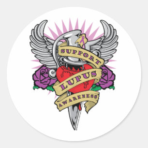 Lupus Dagger Classic Round Sticker