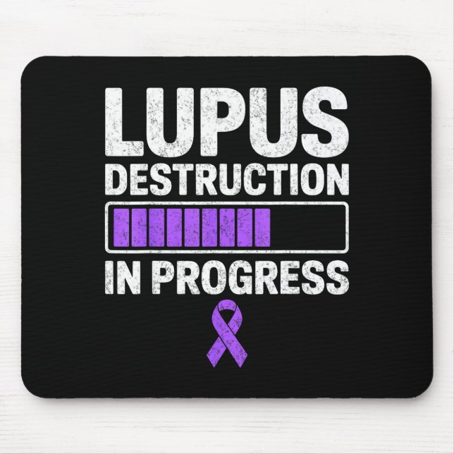 Lupus destruction in progress warrior fighter sle mouse mat (Front)