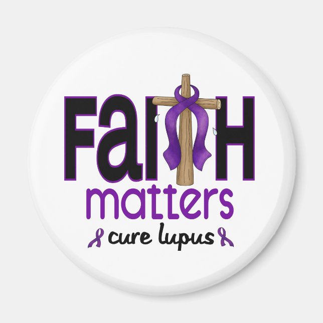 Lupus Faith Matters Cross 1 Magnet (Front)