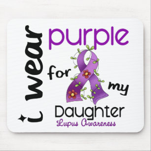 Lupus I WEAR PURPLE FOR MY DAUGHTER 43 Mouse Mat