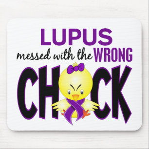 Lupus Messed With The Wrong Chick Mouse Mat