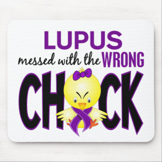 Lupus Messed With The Wrong Chick Mouse Mat